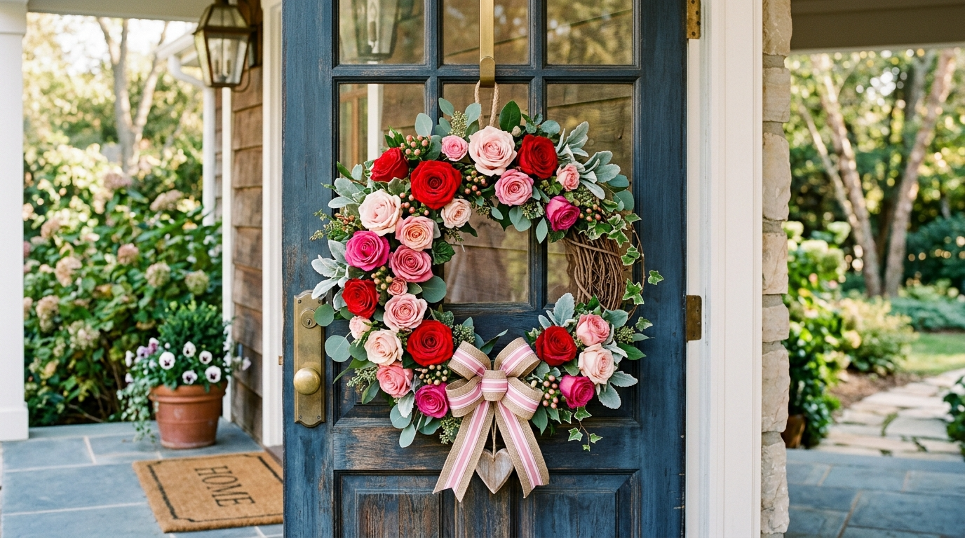 12 Sweet Valentine Wreath Ideas for a Loving Front Door Welcome